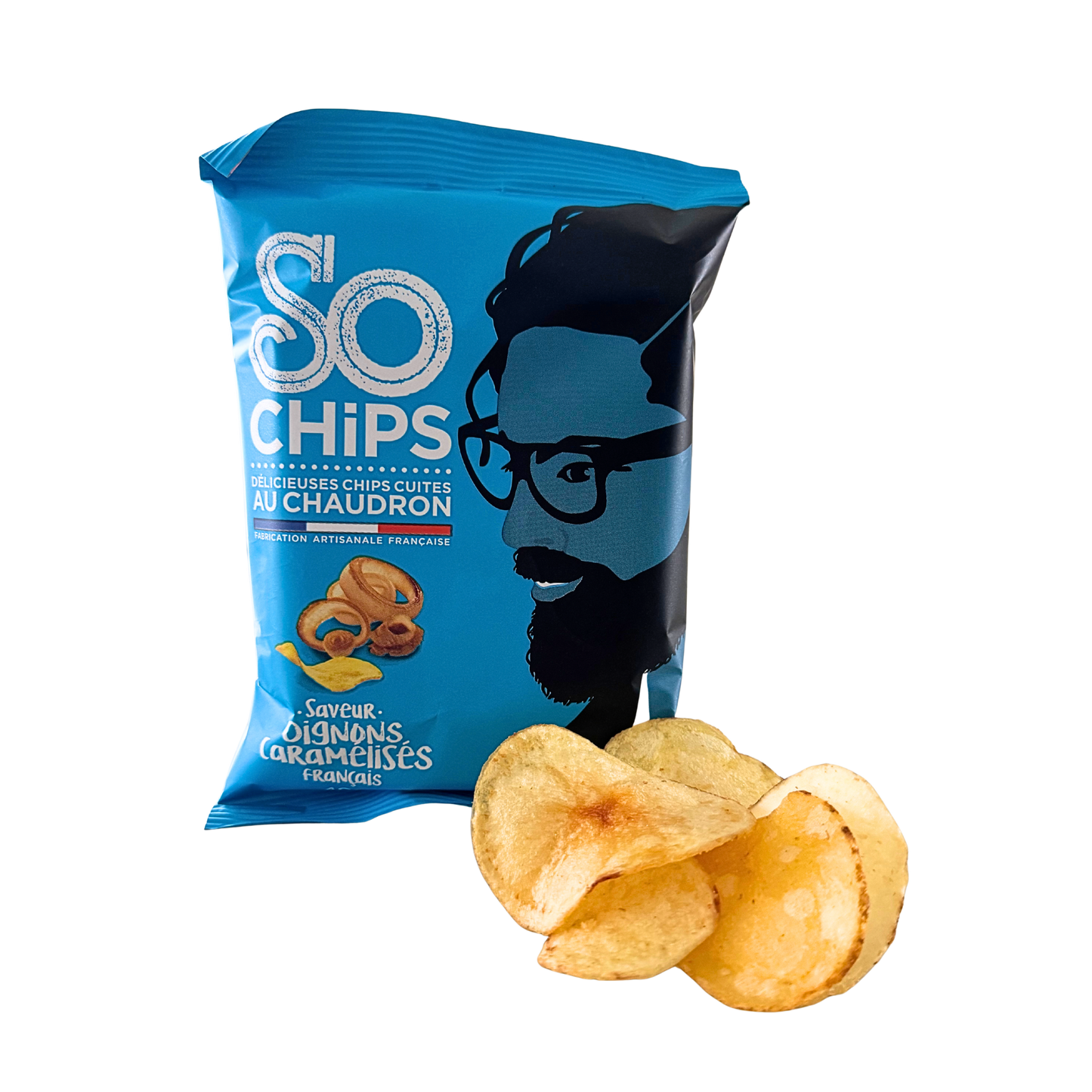 Chips mit karamellisierter Zwiebel | 40g | SO CHIPS | Frankreich