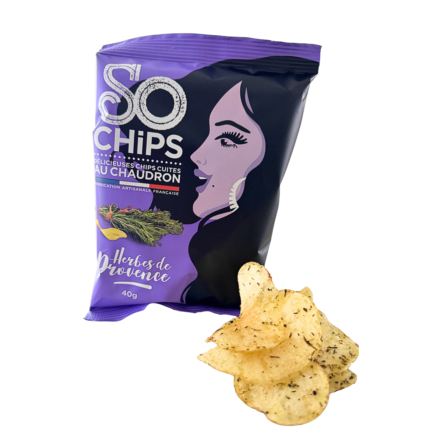 Chips 40g | Kräuter der Provence | SO CHIPS | Frankreich