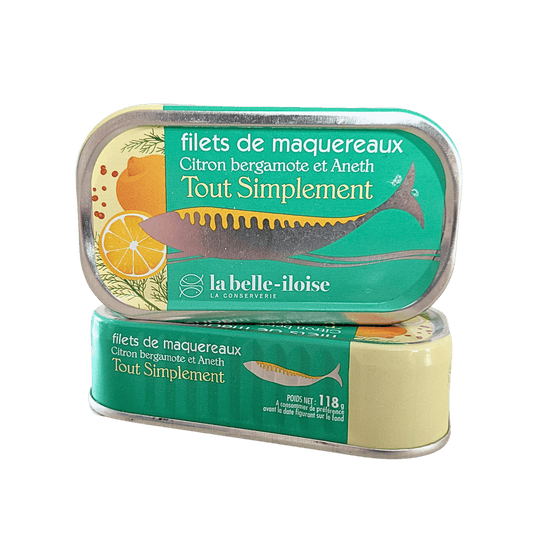 Makrelenfilets mit Bergamotte und Dill | La Belle-Iloise | Quiberon | Frankreich