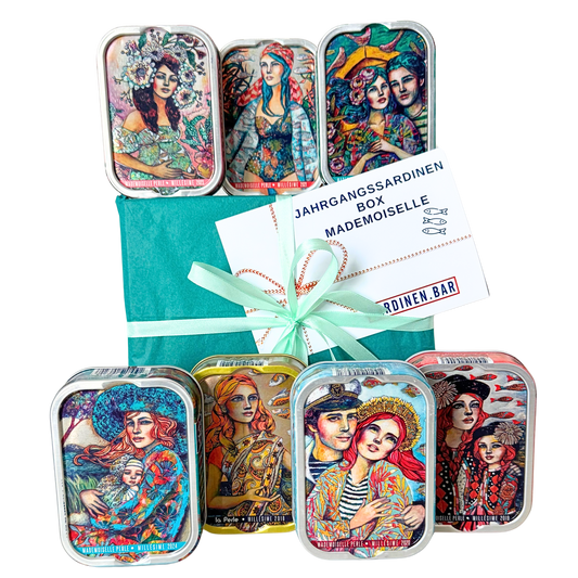 Mademoiselle Jahrgangssardinen Box 2018-2024 | La Perle des Dieux