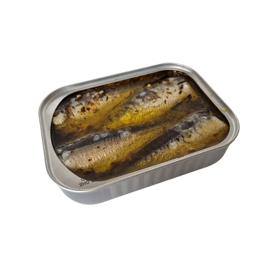 Sardinen in Olivenöl und Zaatar (Wildthymian)| La Compagnie Bretonne des Poissons | Penmarc'h | Frankreich