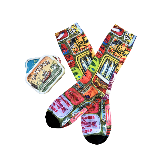 Sardinen Socken Nr.2 – Retro Dosen