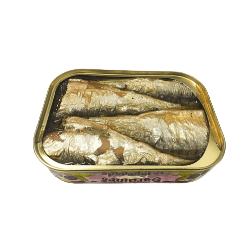 Sardinen | schwarzer Tapenade| La Belle-Iloise | Quiberon | Frankreich