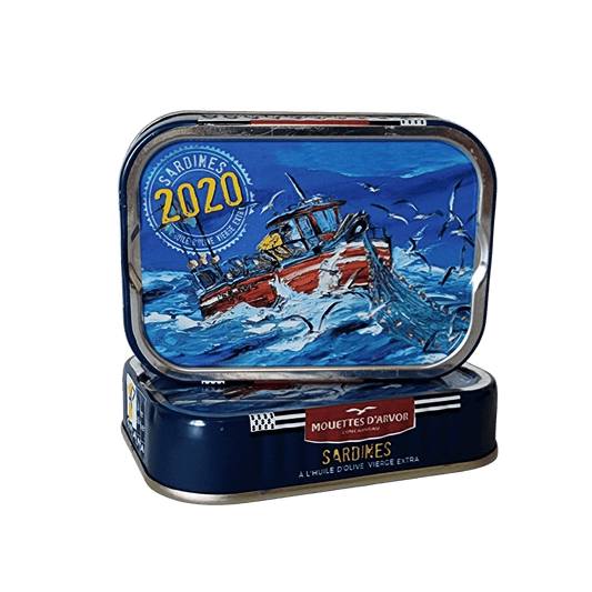 Jahrgangssardinen 2020 | "Ville Bleue" | Les Mouettes d’Arvor | Concarneau | Frankreich