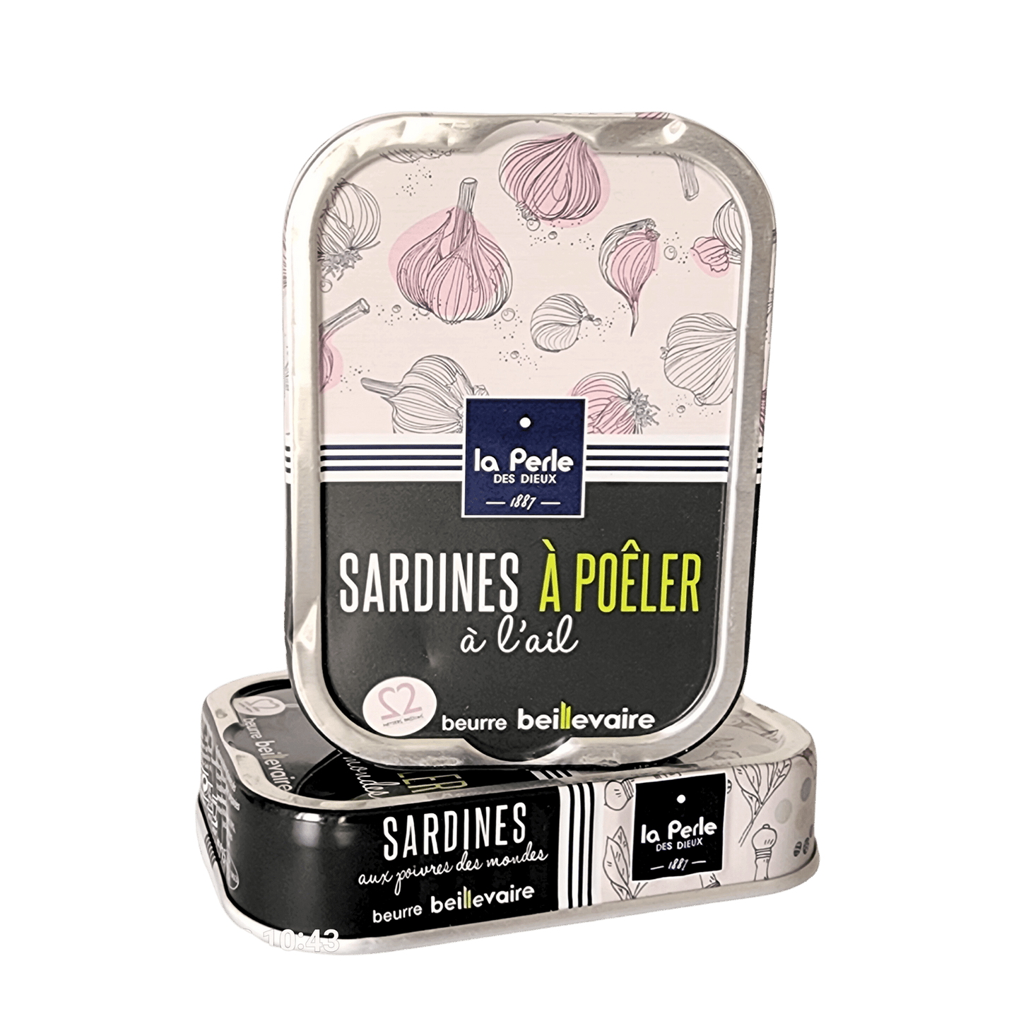 Sardinen in Fassbutter mit Knoblauch | La Perle des Dieux | Frankreich