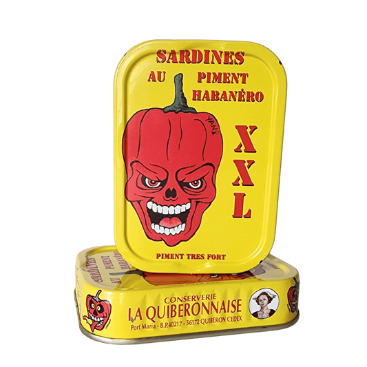 Jahrgangssardinen 2019 |  Sardinen Habanero Ultra Scharf  | La Quiberonnaise | Quiberon | Frankreich