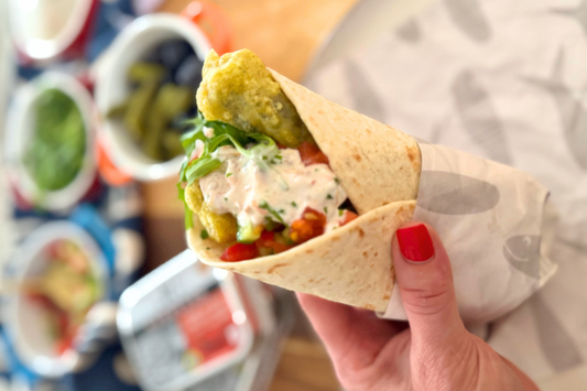 Knuspriger Sardinen-Wrap