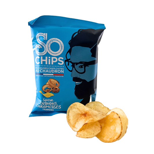 Chips mit karamellisierter Zwiebel | 40g | SO CHIPS | Frankreich