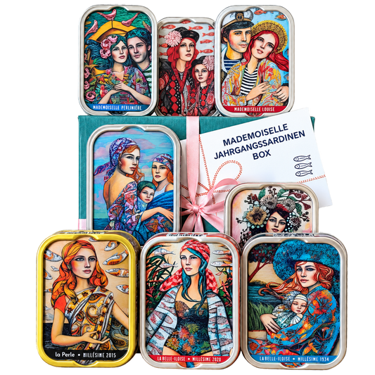 Mademoiselle Jahrgangssardinen Box 2018-2025 | La Perle des Dieux