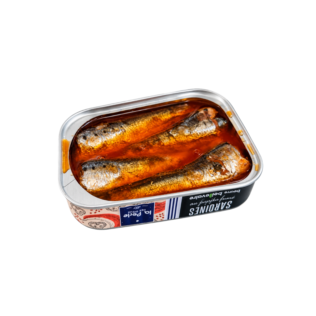 Sardinen in Fassbutter mit  geräuchertem Paprika| La Perle des Dieux | Frankreich