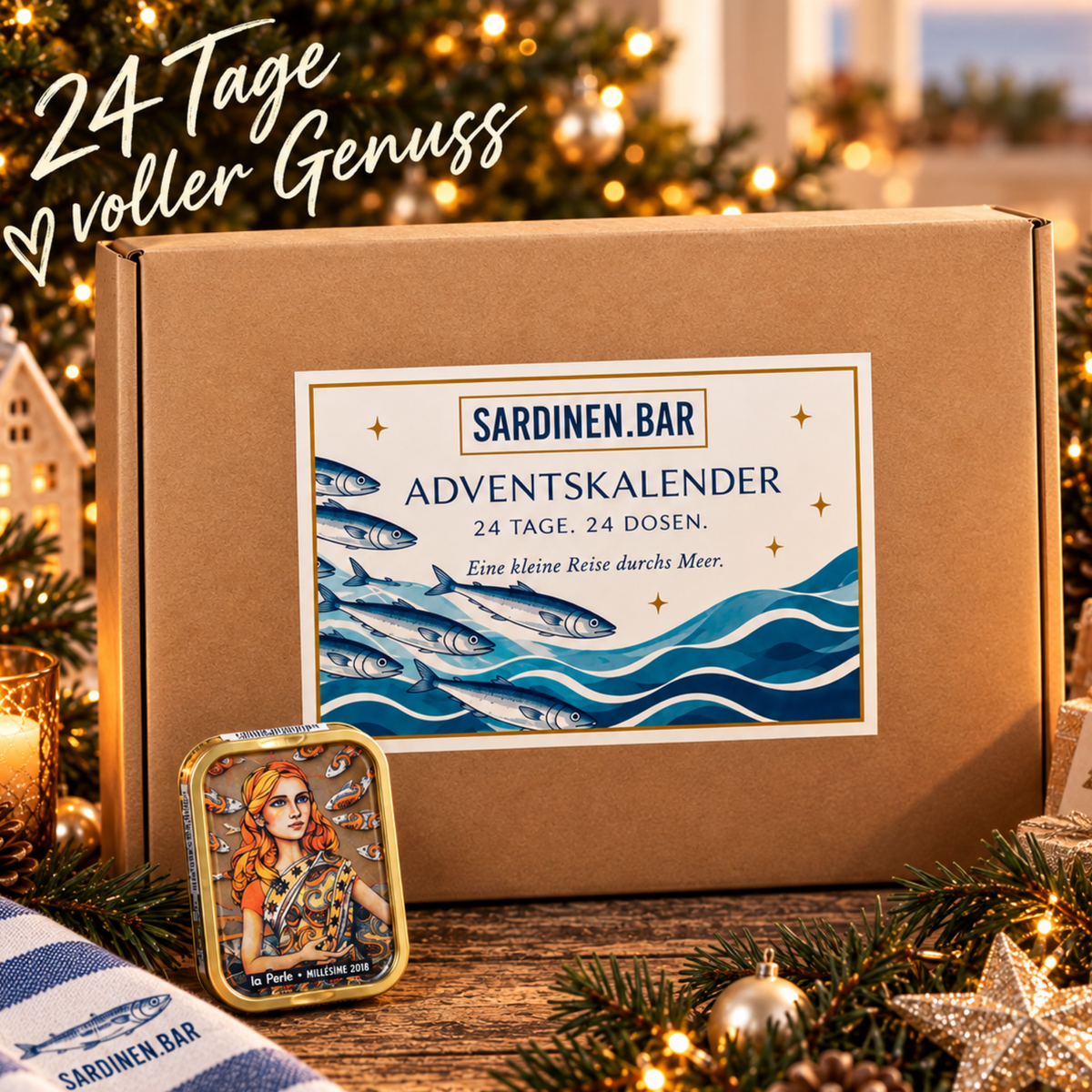Sardinen.Bar Adventskalender – 24 Dosen voller Genuss
