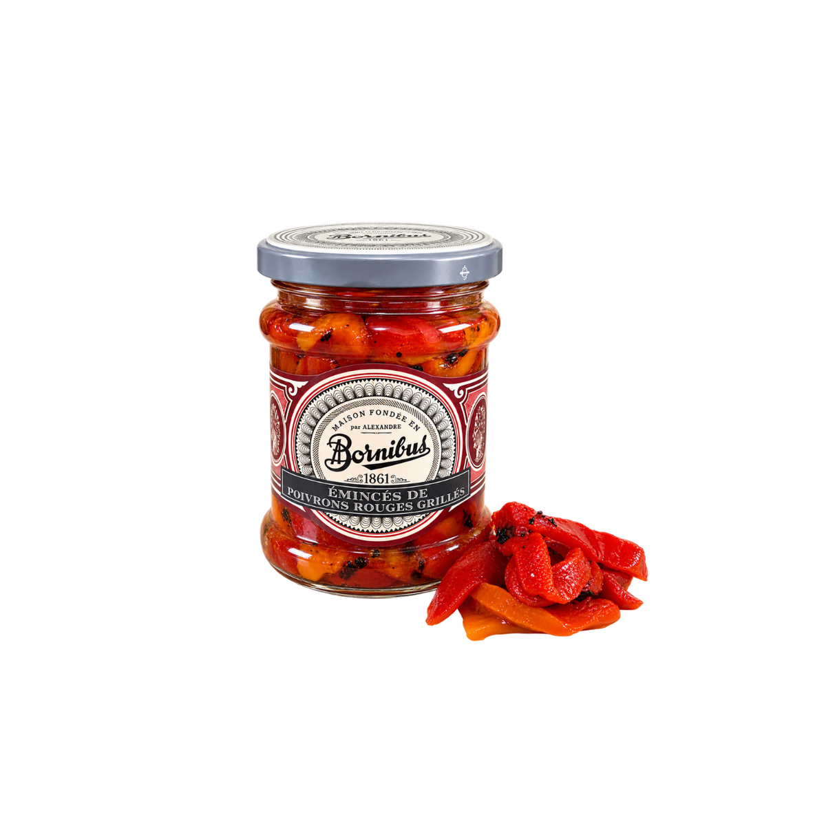 Gegrillte rote Paprika in Scheiben | Bornibus | Frankreich
