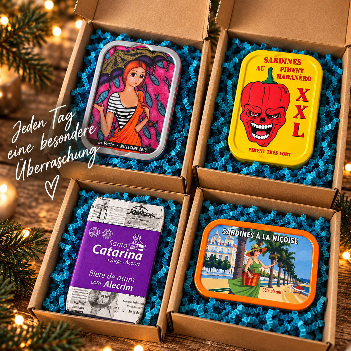 Sardinen.Bar Adventskalender – 24 Dosen voller Genuss