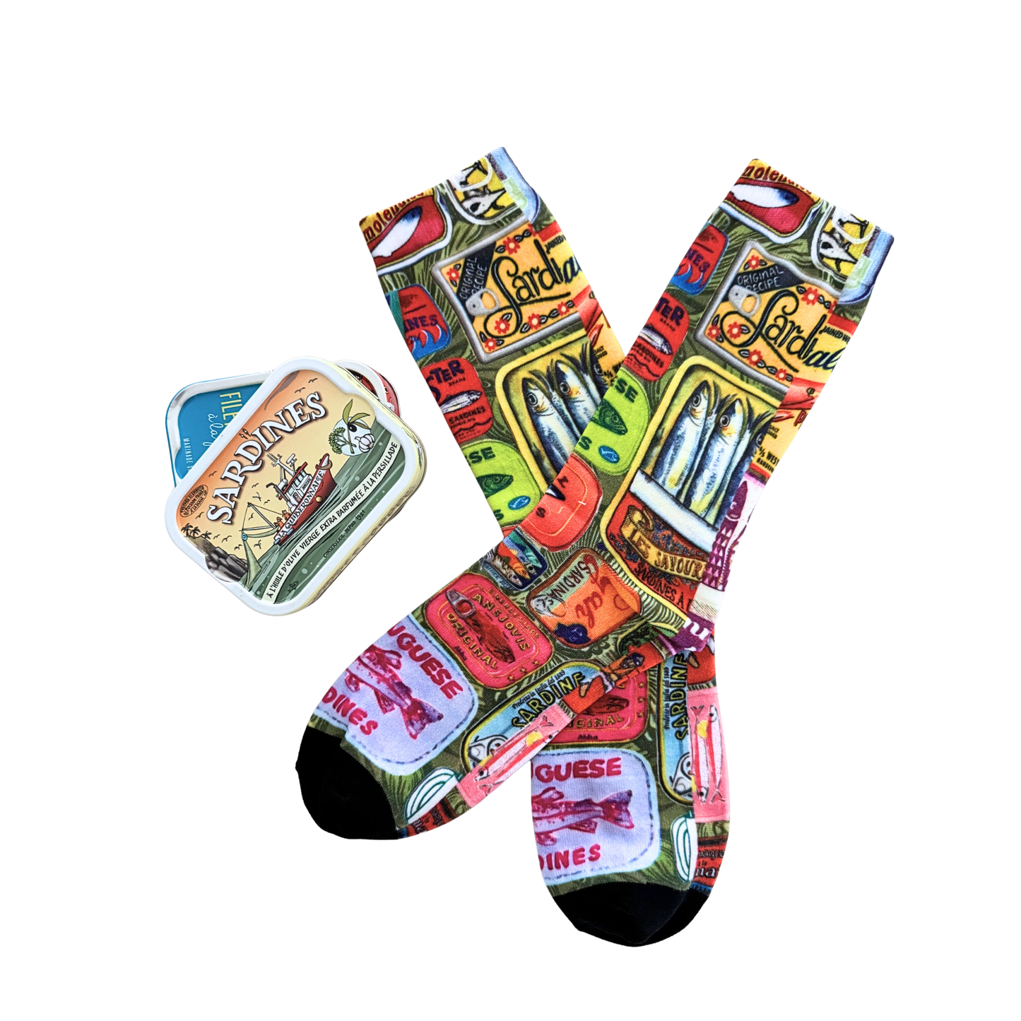 Sardinen Socken Nr.2 – Retro Dosen