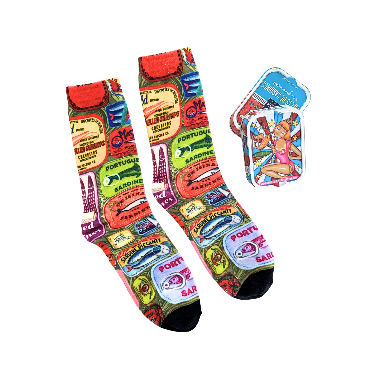 Sardinen Socken Nr.2 – Retro Dosen