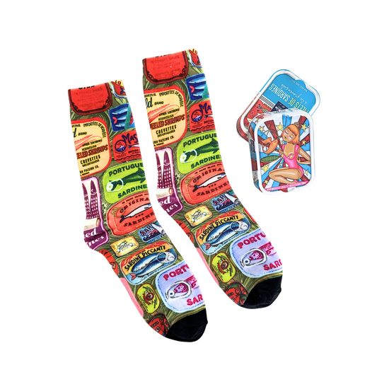Sardinen Socken Nr.2 – Retro Dosen