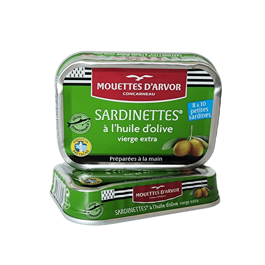 Sardinettes | Olivenöl | Les Mouettes d’Arvor | Concarneau | Frankreich    