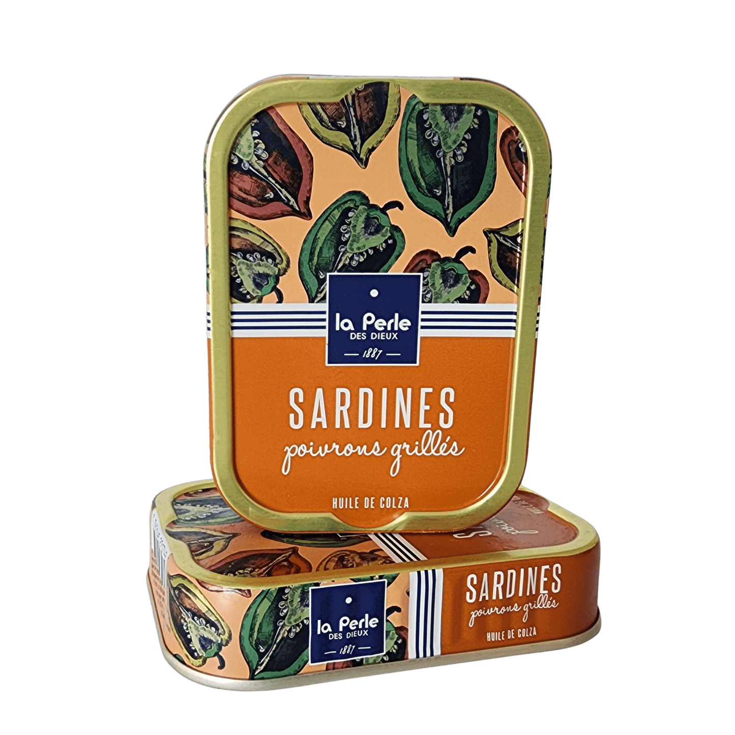 Sardinen mit gegrilltem Paprika in Olivenöl | La Perle des Dieux | Frankreich