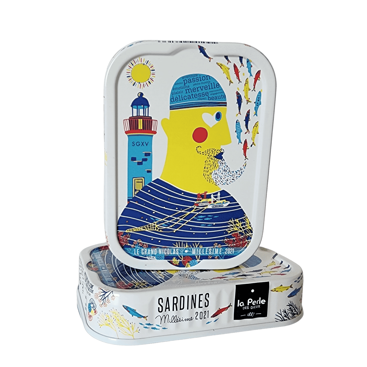 Sardines Millésimées 2021 Justine Sage | Le Grand Nicolas | La Perle des Dieux | Saint-Gilles-Croix-de-Vie | Frankreich