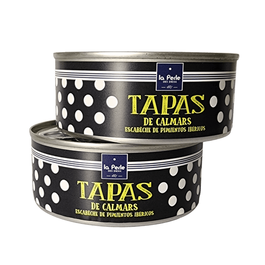 Tapas | Kalmare mit Pimientos | La Perle des Dieux |Frankreich