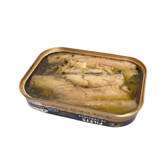 Sardinenfilets in 5 Körner Marinade und Olivenöl | Pointe de Penmarc'h | Douarnenez | Frankreich