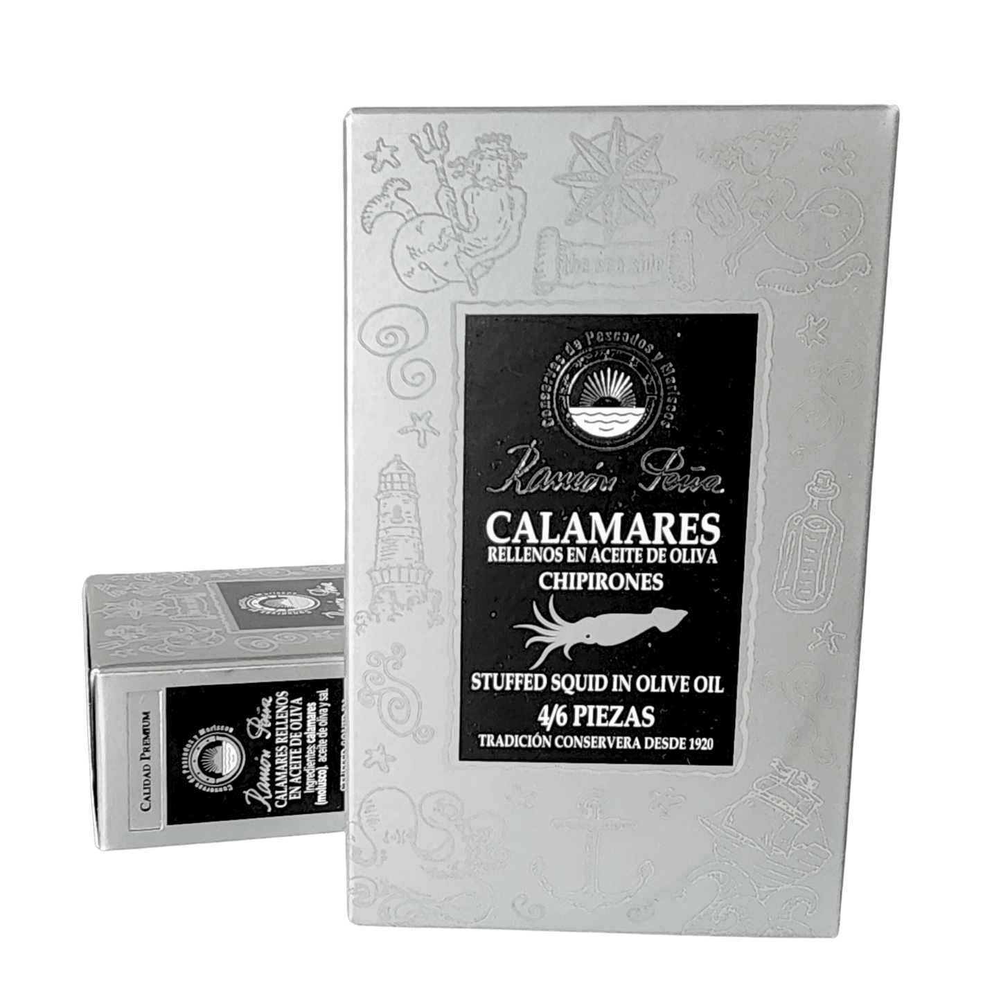 Chipirones in Olivenöl | Kleine Kalmare aus Galizien | Ramon Pena | Ribadumia-Pontevedra | Spanien