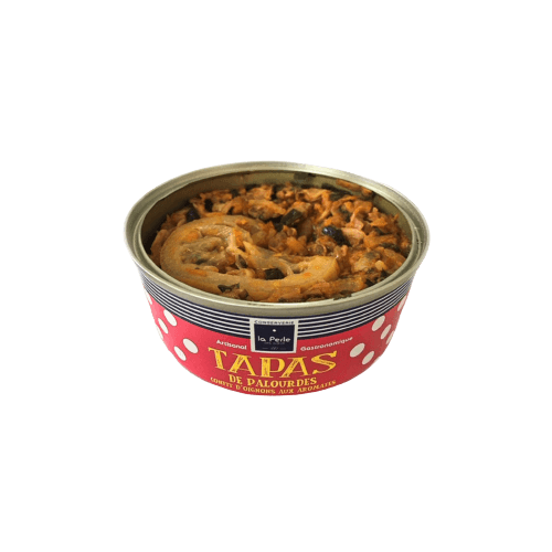 Tapas | Venusmuscheln und Zwiebelconfit | La Perle des Dieux | Frankreich